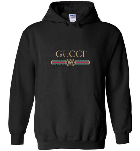 gucci hoodie outfit common sense|gucci runway slogans.